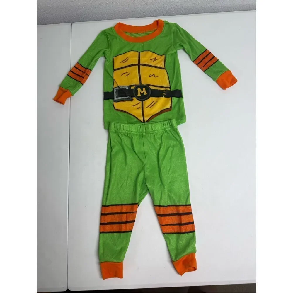 Teenage Mutant Ninja Turtles Halloween Michelangelo Pajama Set Size 18M